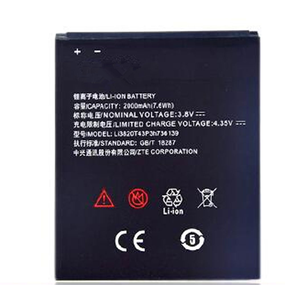 Batería para S2003/2/zte-Li3820T43P3h736139